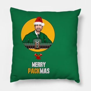 Green Bay Packers - Aaron Rodgers Christmas (GB, Green Bay, Wisconsin, Football, Gift) Pillow