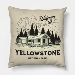 Yellowstone National Park Souvenir Pillow