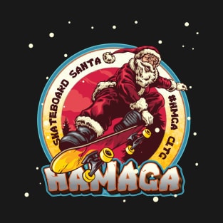 Skateboard Santa Hamaga t-shirt T-Shirt