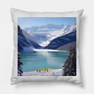 Lake Louise Alberta Canada . Pillow