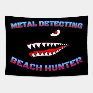 Metal detecting beach Hunter Tapestry