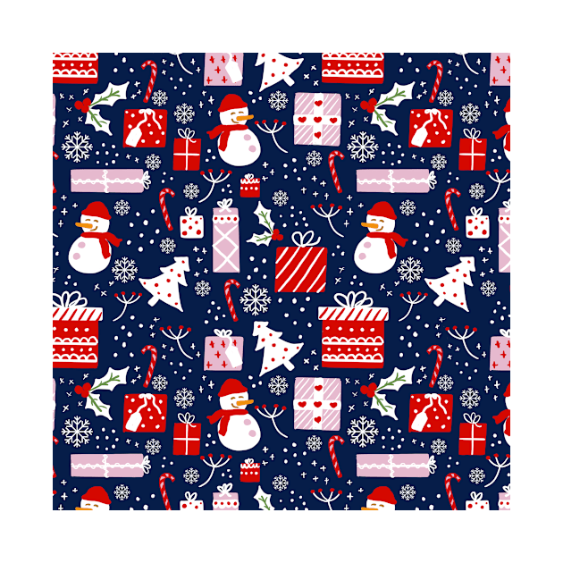 Winter Christmas Pattern by KathrinLegg