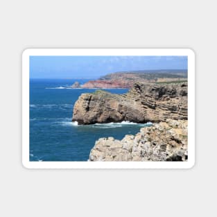 Atlantic Coastline at Cabo Sao Vicente, Portugal Magnet