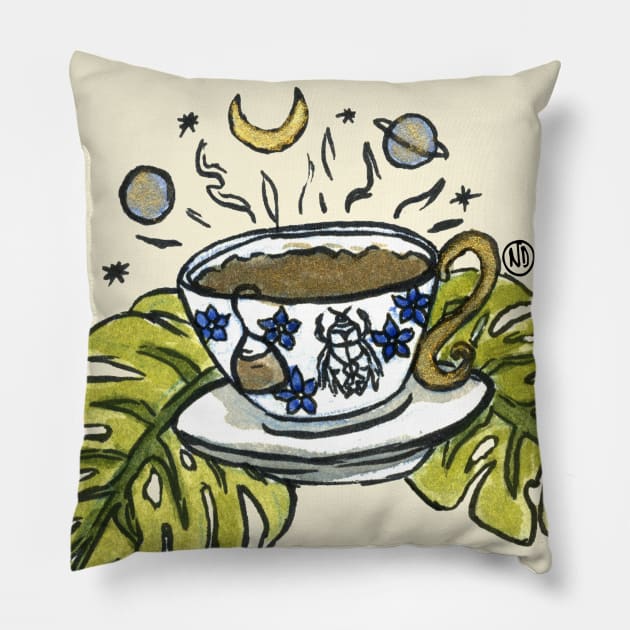 Tea Pillow by Polkadotdreamer