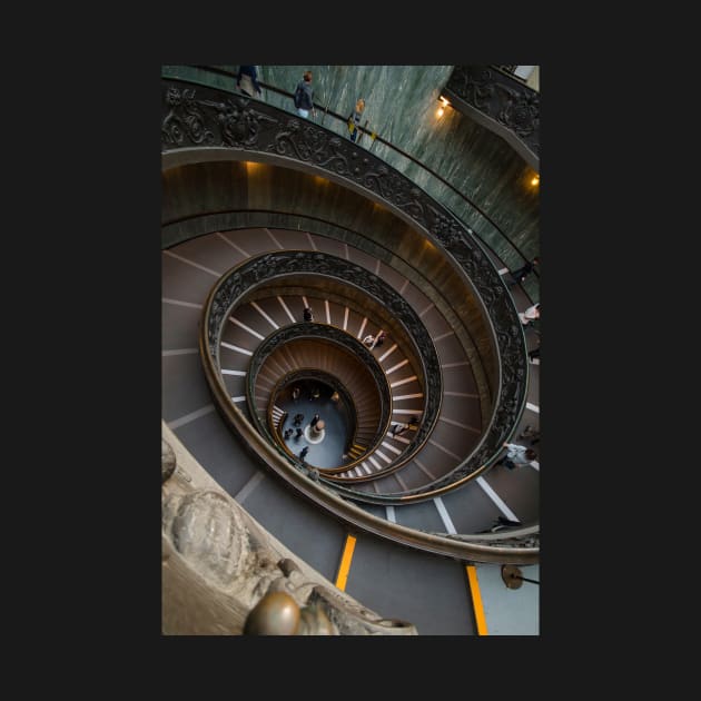 The stairs of the Vatican Museum by mitzobs