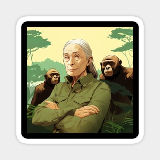 Jane Goodall Magnet