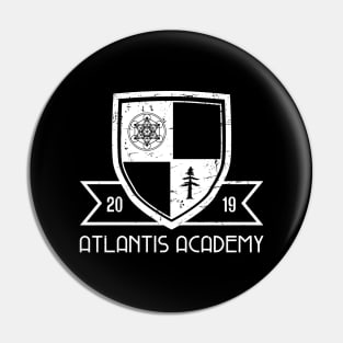 Atlantis Academy School Logo Pin