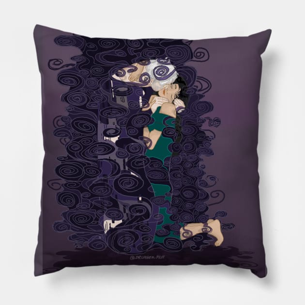 Smoke.kiss Pillow by jonesylium