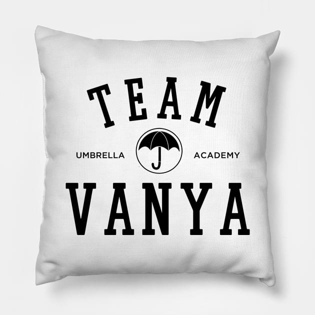 TEAM VANYA THE UMBRELLA ACADEMY Pillow by localfandoms