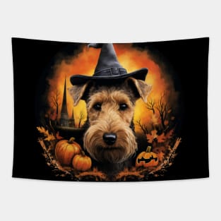 Halloween Lakeland terrier Tapestry