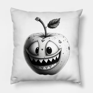 Cartoon jaws apple Pillow