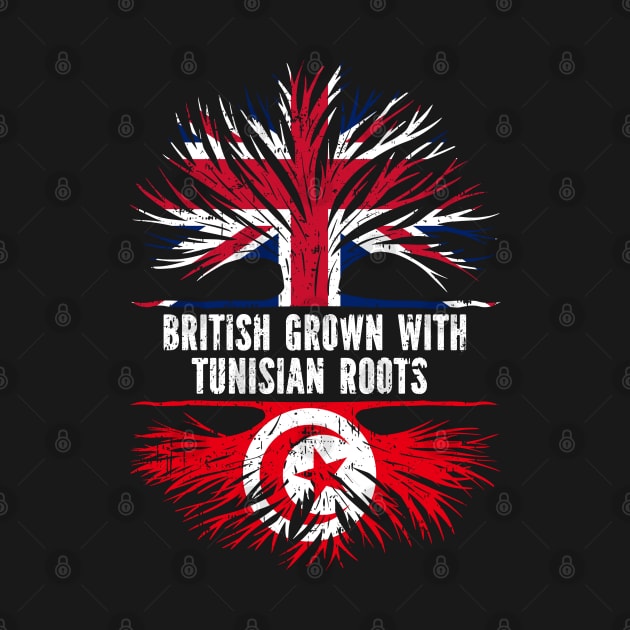 British Grown with Tunisian Roots UK Flag England Britain Union Jack by silvercoin