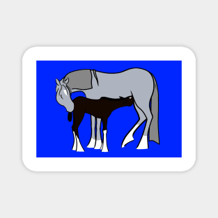 Mare and Foal 10 Magnet