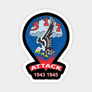 517th Parachute Regimental Combat Team - Attack - 1943 - 1945 X 300 Magnet