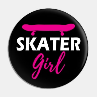 Skater Girl - Skateboard w Pin