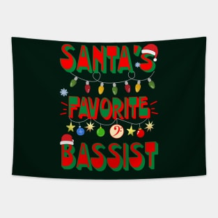 Santa's Favorite Bassist Tapestry