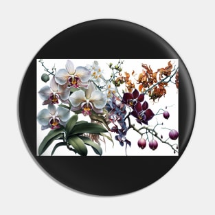 Oriental Orchids Pin