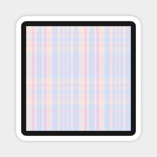 Pastel Aesthetic Sorcha 2 Hand Drawn Textured Plaid Pattern Magnet