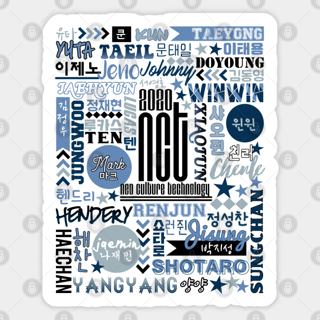 nct 2020 kpop sticker teepublic