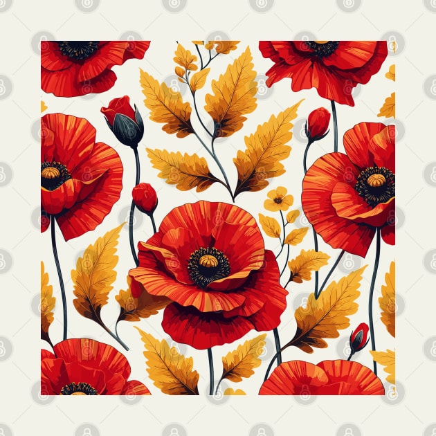 Red Poppy Flower by Jenni Arts