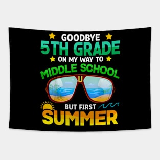 5Th Grade Way To Middle School Grade First Summer Graduation Tapestry