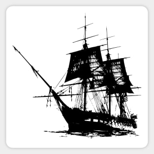 Pirate Ship Sticker / matte / 4X4 / Taleas Merch
