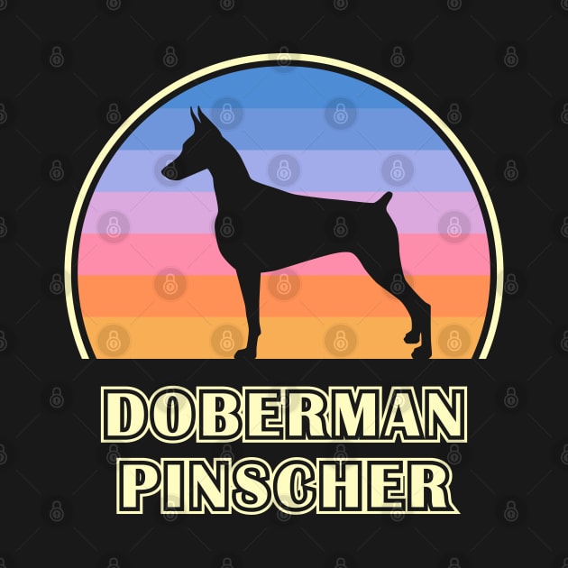 Doberman Pinscher Vintage Sunset Dog by millersye