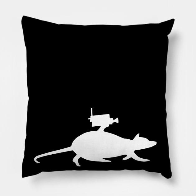 Banksy Rat Video Pillow by Barn Shirt USA