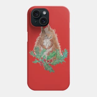 Christmas squirrel Phone Case