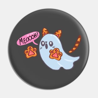 Ghost Cat Pin