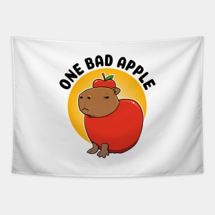 One bad apple Capybara Tapestry