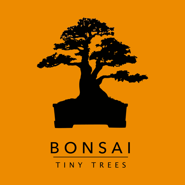 Bonsai - Tiny Trees (Black) by solublepeter