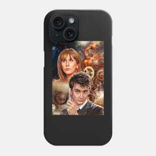 10th Doctor/ time machine steampunk Phone Case