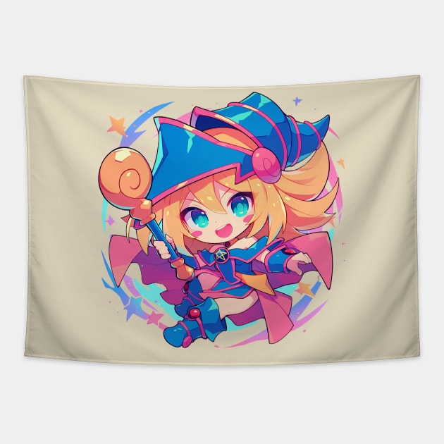 dark magician Tapestry by peterdoraki