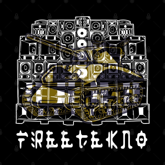 FreeTekno Tank Soundsystem by T-Shirt Dealer