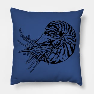 Nautilus sketch Pillow