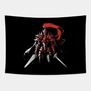 solo leveling igris red armor Tapestry