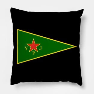 YPJ Flag - Women's Protection Units Pillow