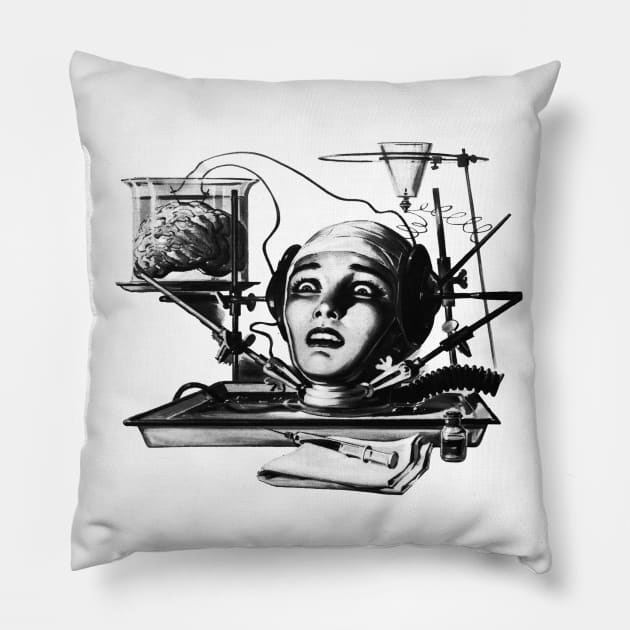 The Brain That Wouldn't Die Pillow by idrockthat