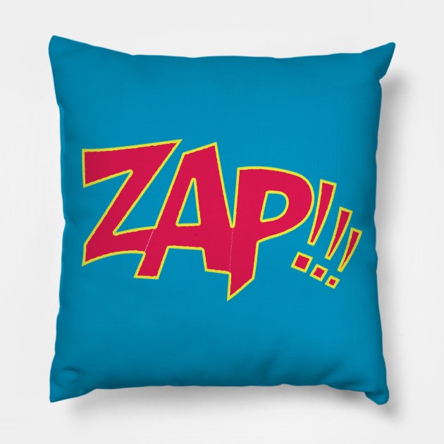 Zap!!! Pillow by MarkBolles