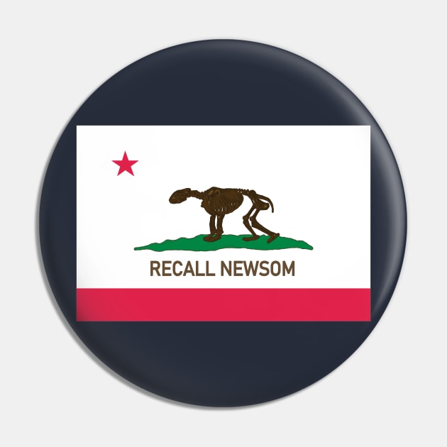 Recall Gavin Newsom Pin by BigBrainMerch