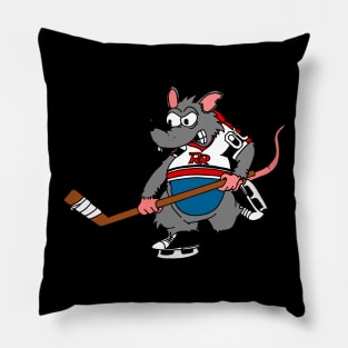 Rink Rats Alternative Logo Pillow