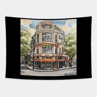 Boise city drawing Tapestry