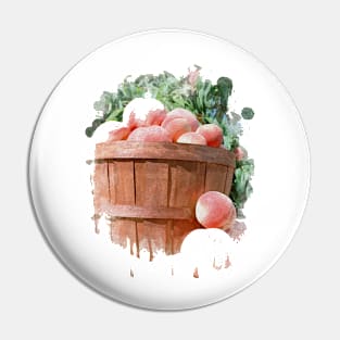 Fruit in the basket watercolor Pin