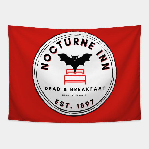 Nocturne Inn Dead & Breakfast Tapestry by EmilyBickell