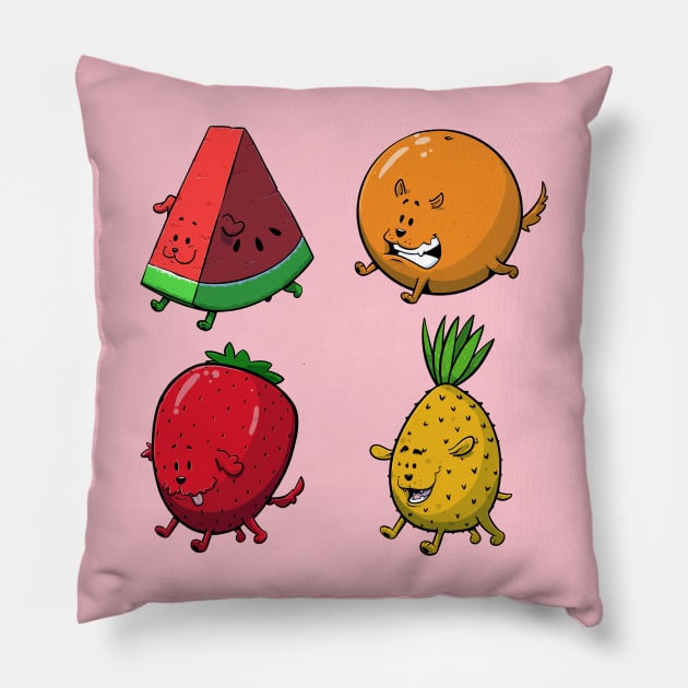 Sweet fruit Pooch Pillow by Matty Mitchell