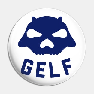 GELF Logo (distressed blue) Pin