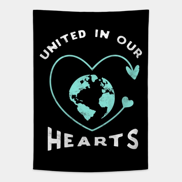 United in our hearts. Tapestry by LebensART