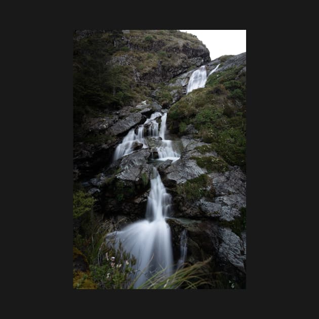 Long Exposure of Waterfall in New Zealand by Danny Wanders