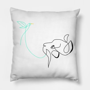 Cat And Bird Collection Pillow